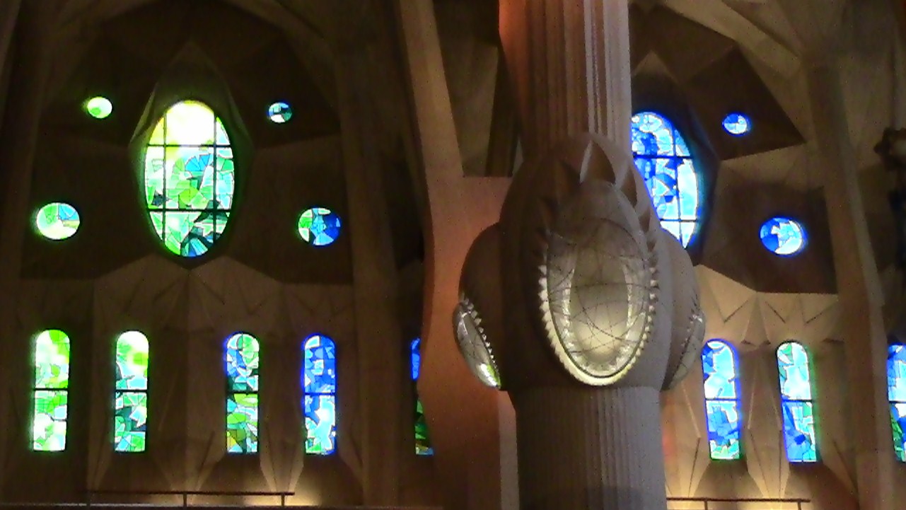 Barcelona: Inside Gaudí’s Sagrada Familia. No words can describe the style and colours. Breathless.
